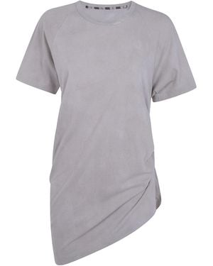 Ziggy Chen T-Shirt Draped Front "Asymmetric" - Gray