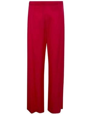 Blugirl Blumarine Satin Long Trousers - Red
