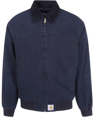 Carhartt Jacket Og Santa Fe - Blue