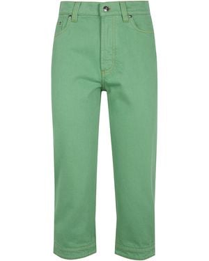 Versace Denim Cotton Jeans - Green