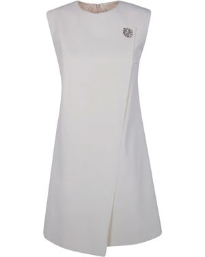La Petite Robe Di Chiara Boni "Danka" Br Short Zp Dress - Grey