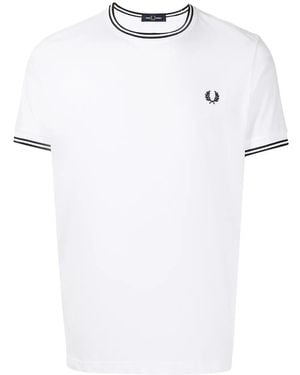 Fred Perry Twin Tipped T-Shirt - White