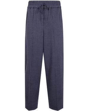 Ami Paris Pants Elasticated "Utr918.Wv0211 A189" - Blue