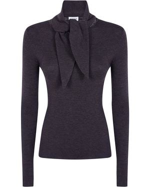 P.A.R.O.S.H. P. A.R. O.S. H. Jumper Wool "D541502.Long 086" - Blue