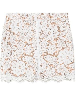MICHAEL Michael Kors Floral Lace Mini Skirt By - White