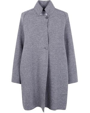 Harris Wharf London Raglan Cape Boiled Wool - Grey