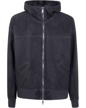Giorgio Brato Mutton Velour Oversized Hooded Sweatshirt - Black