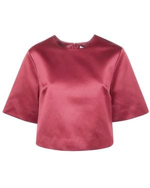By Malene Birger "Hania" Cropped Top - Red