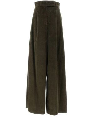 Max Mara Velvet Pants "Bosso1234" - Green