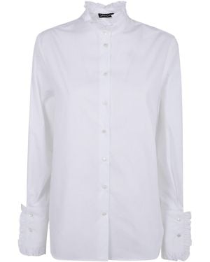 DR. HOPE Ruffled Shirt - White