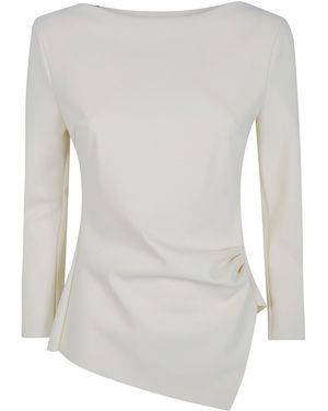 La Petite Robe Di Chiara Boni Top Long Sleeve "Kyung" - White
