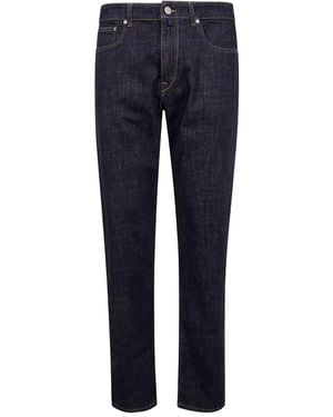 Incotex Fit Regular Long Leg 19Cm Bottom Jeans - Blue