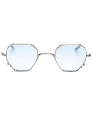 Jacques Marie Mage Verlaine Geometric-Frame Sunglasses - White
