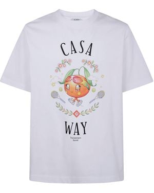 CASABLANCA Casa Way Kawaii Printed T-Shirt - Bianco