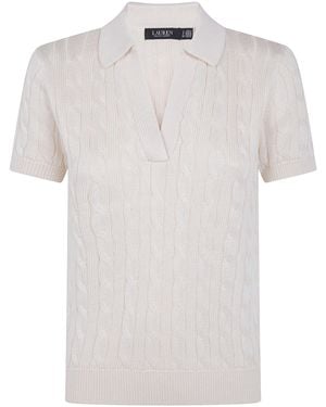 Ralph Lauren Jumper V Neck Pullover - Natural