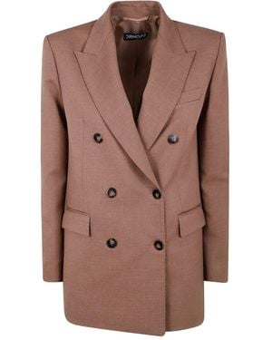 DR. HOPE Oversized Double Breasted Blazer - Brown
