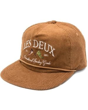 Les Deux Ivy League Corduroy Cap - Brown
