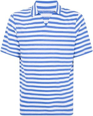 Majestic Stripes Polo Shirt - Blue