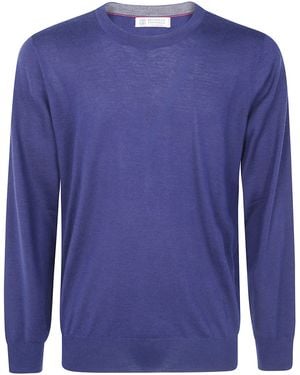 Brunello Cucinelli Jumper Cashmere/Silk "Cjk18" - Blue