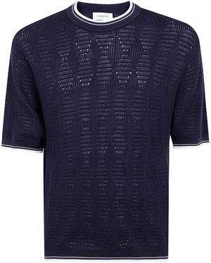Laneus Knitted T-Shirt - Black