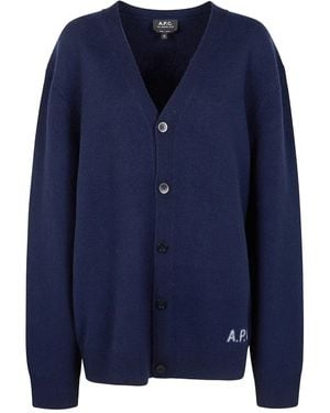 A.P.C. A. P.C. Kenny Cardigan - Blue