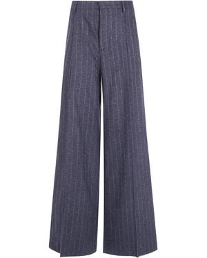 Tagliatore Trousers Straight Leg "P-Eileen" - Blue