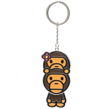 A Bathing Ape 'Baby Lisa On Baby Milo Key Chain K' Keychain - White