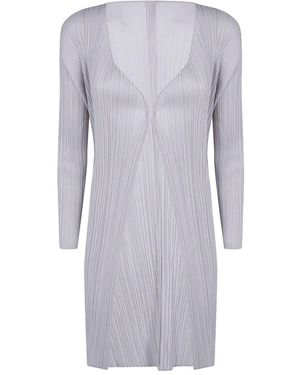 Pleats Please Issey Miyake "Basics" Coat - Grey