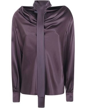 Max Mara Shirt Silk "Fiocchi" - Purple