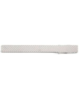 Tateossian Textured Tieclip - White