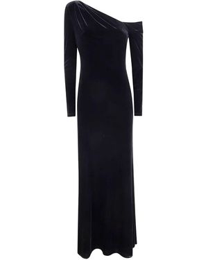 Ralph Lauren "Cateema" Long Sleeves Gown Long Dress - Black