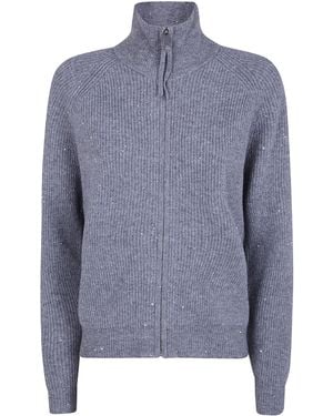 Seventy Jumper Long Sleeves Mock Neck "940 Light" - Blue