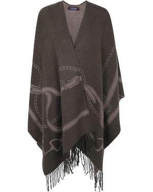 Ralph Lauren Poncho "Ruana Poncho" - Grey