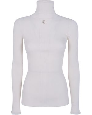 Elisabetta Franchi Tricot Turtle Neck Jumper - White