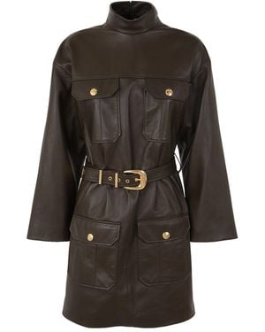 Celine Belted Mini Dress - Black