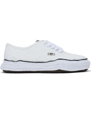 Maison Mihara Yasuhiro Low-Top Canvas Trainers "Baker" - White