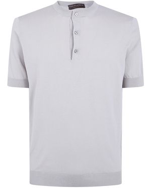 FILIPPO DE LAURENTIIS "Serafino" Short Sleeves Jumper - White