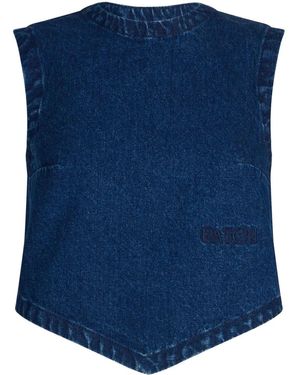 Patou Scarf Top By - Blue
