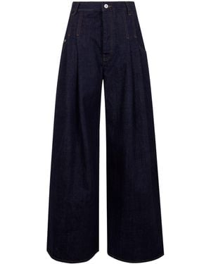 Jacquemus "Le De-Nimes Souro" Wide Leg Jeans - Blue