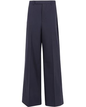 Rick Owens Pants Wide Tailored "Wide Tailored" - Blue