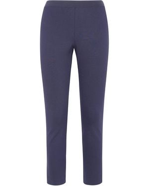 Liviana Conti Trousers Elasticated Waistband "Cnti85" - Blue