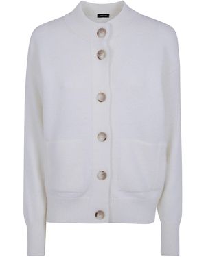 Anneclaire Knitted Bomber Jacket - Blue