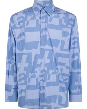 Arte' Allover Shirt - Blue