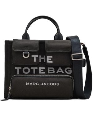 Marc Jacobs The Tote Bag Cargo Canvas Tote Bag - Black