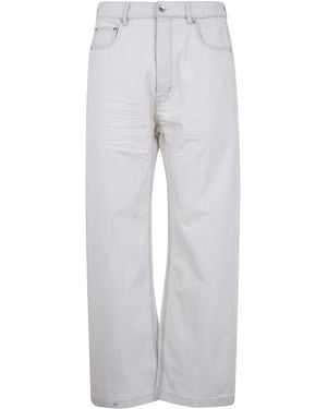 Rick Owens "Geth" Wide Leg Jeans - Grey