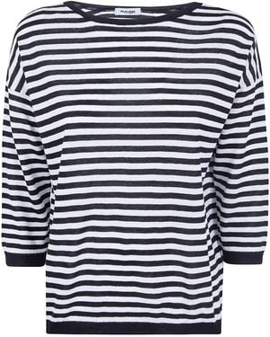 Base London Round Neck Sweater - Blu