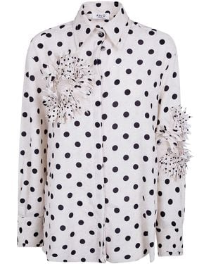 Aviu Pois Embroidered Shirt - White