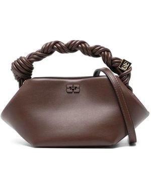 Ganni Handbag Mini "Bou" - Brown
