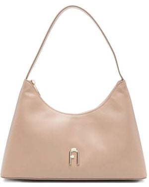 Furla Diamante Small Shoulder Bag - Natural