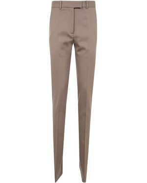 The Attico Virgin-Wool Tailored Trousers - Natural